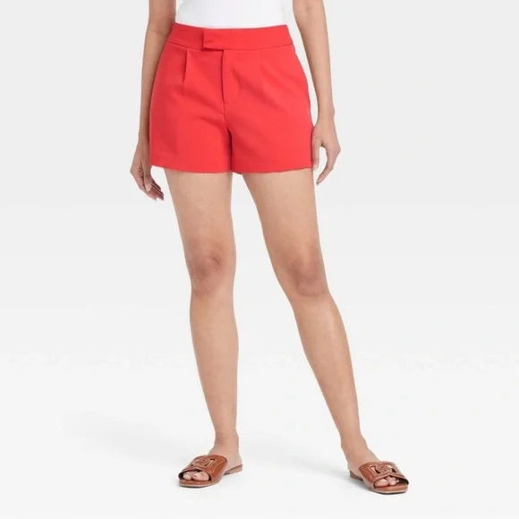 High Rise Tailored Women's Shorts - Picture 1 of 8